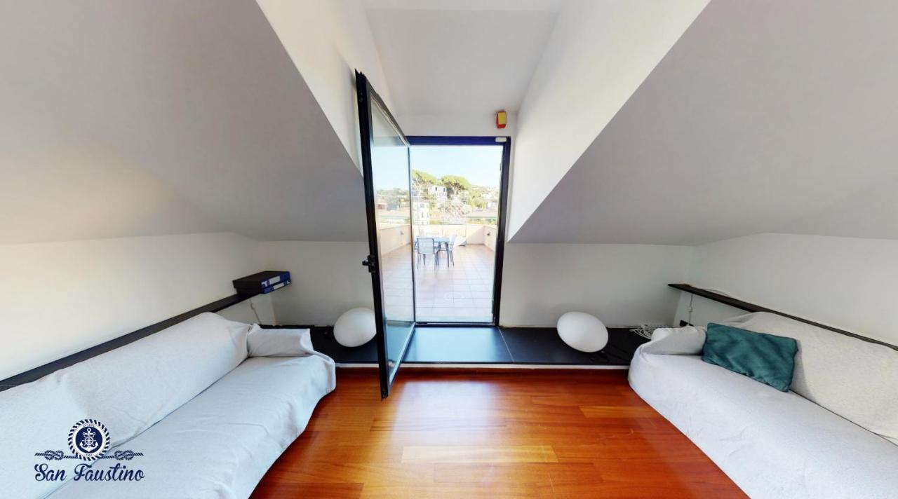 Welcome Riviera - Attico San Faustino 165 Mq Piu 110 Mq Di Terrazza- In Villa 700 ,Vista Mare Strepitosa-100 M Dalla Spiaggia-Parking Esclusivo Rapallo Zewnętrze zdjęcie