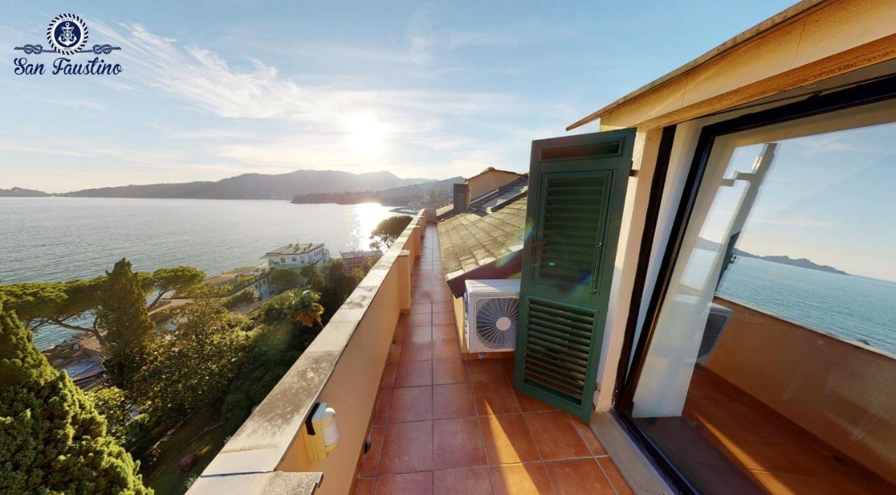 Welcome Riviera - Attico San Faustino 165 Mq Piu 110 Mq Di Terrazza- In Villa 700 ,Vista Mare Strepitosa-100 M Dalla Spiaggia-Parking Esclusivo Rapallo Zewnętrze zdjęcie