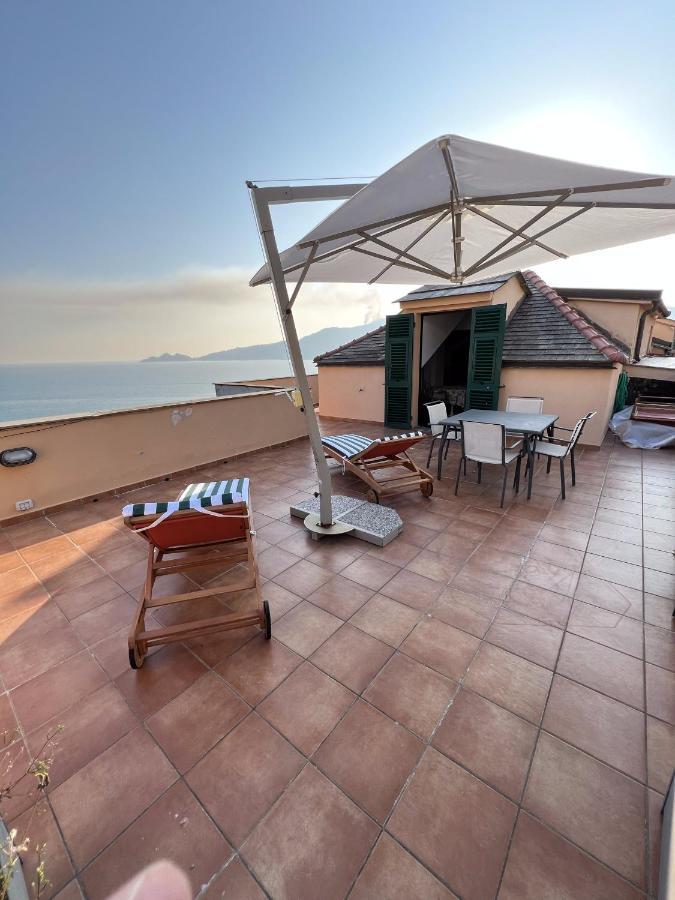 Welcome Riviera - Attico San Faustino 165 Mq Piu 110 Mq Di Terrazza- In Villa 700 ,Vista Mare Strepitosa-100 M Dalla Spiaggia-Parking Esclusivo Rapallo Zewnętrze zdjęcie