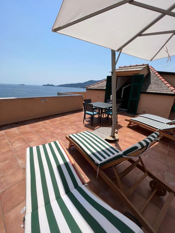 Welcome Riviera - Attico San Faustino 165 Mq Piu 110 Mq Di Terrazza- In Villa 700 ,Vista Mare Strepitosa-100 M Dalla Spiaggia-Parking Esclusivo Rapallo Zewnętrze zdjęcie
