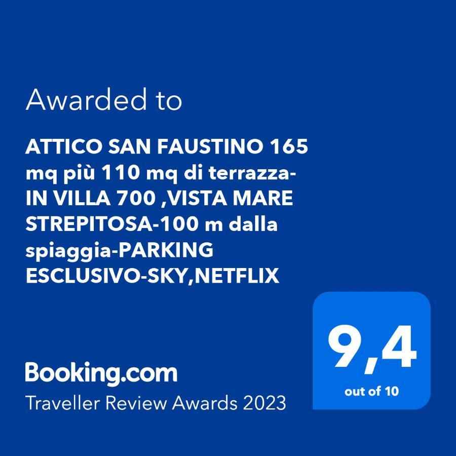 Welcome Riviera - Attico San Faustino 165 Mq Piu 110 Mq Di Terrazza- In Villa 700 ,Vista Mare Strepitosa-100 M Dalla Spiaggia-Parking Esclusivo Rapallo Zewnętrze zdjęcie